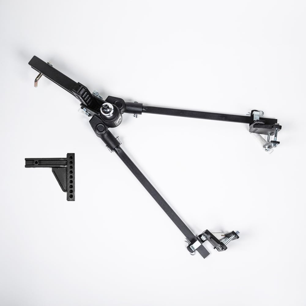 800lbs Weight Distribution Hitch with Sway Control, 9 Hole Shank, Black I83132