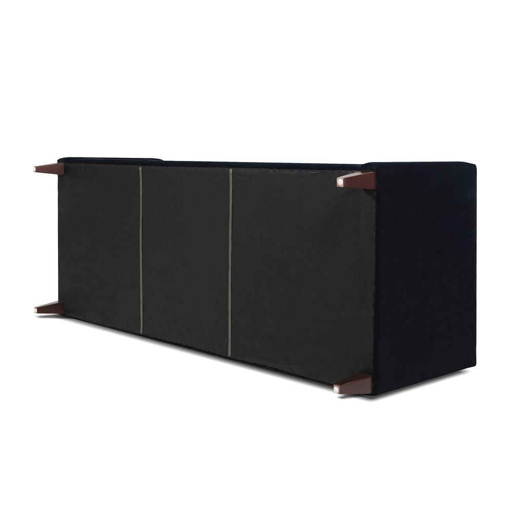 Dark Navy Blue Performance Velvet Tufted Sofa Q50070