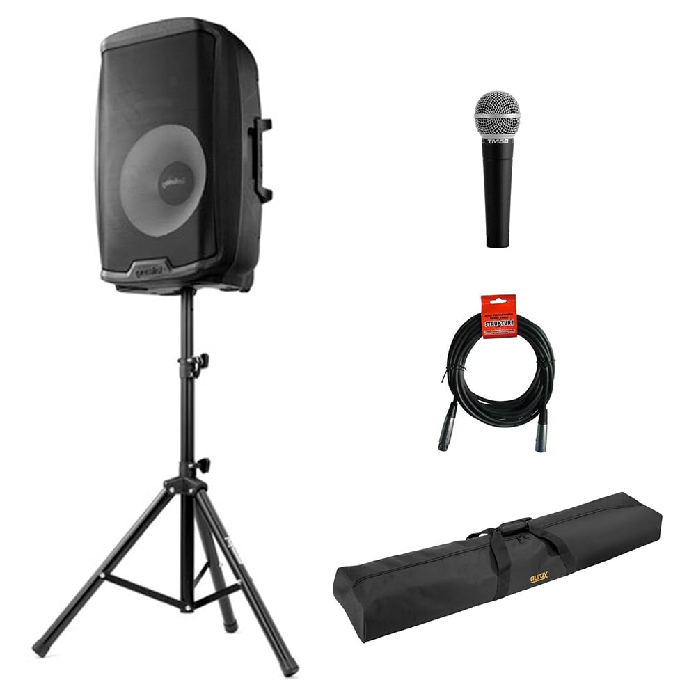 2000W 15" Active Bluetooth Loudspeaker with Stand & Mic E334