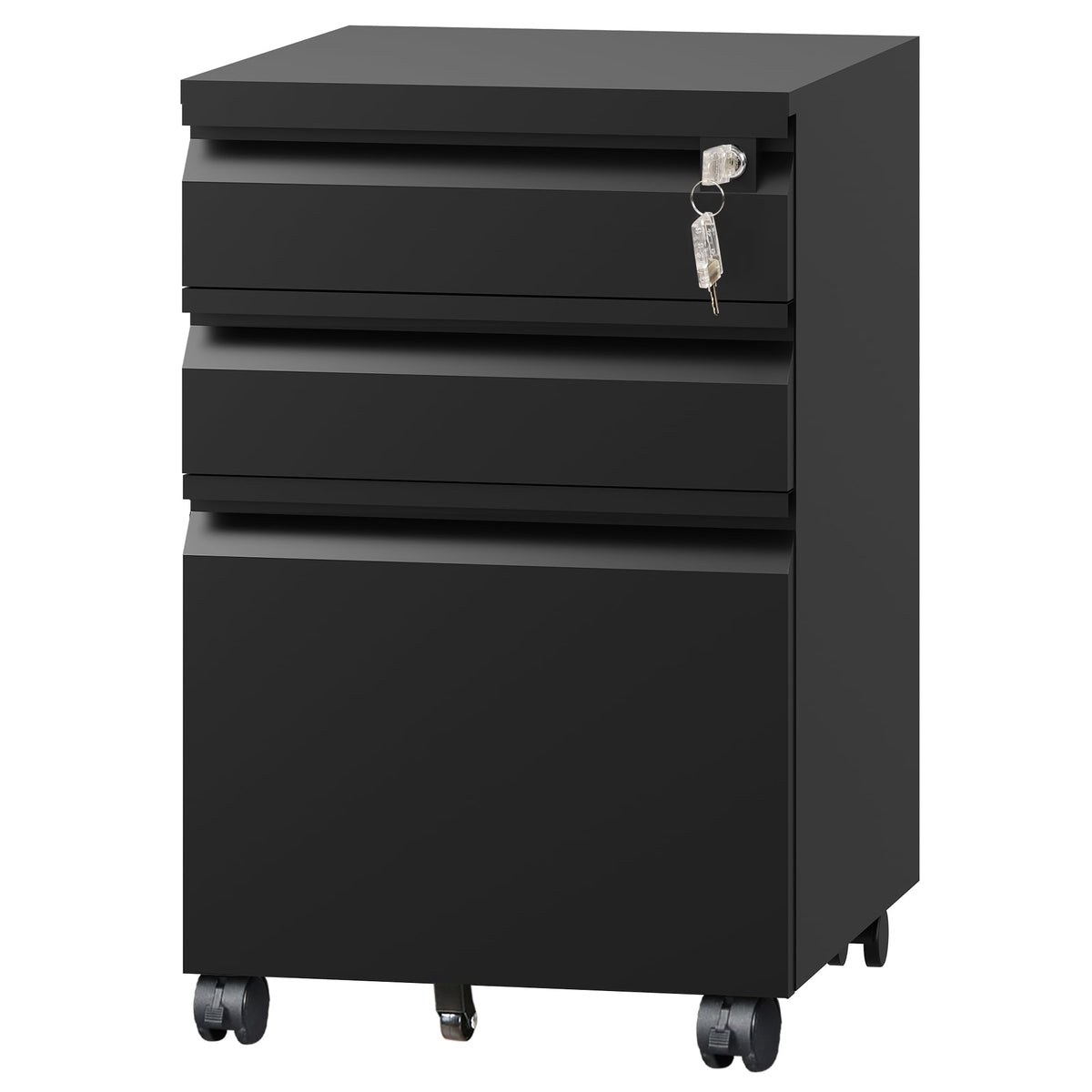 3 Drawer Mobile File Cabinet with Lock J7338