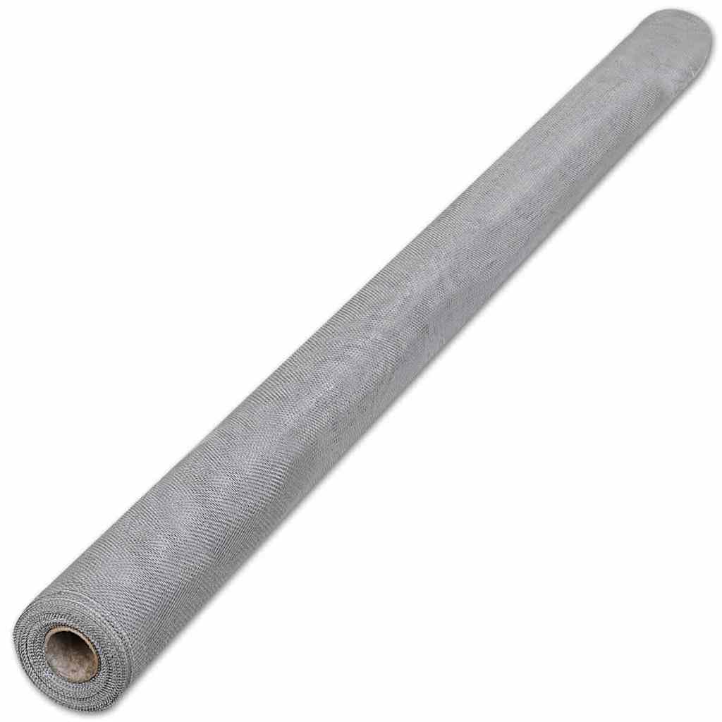 Aluminum Window Screen Roll 39.4x196.9 Inch Silver Mesh Q650