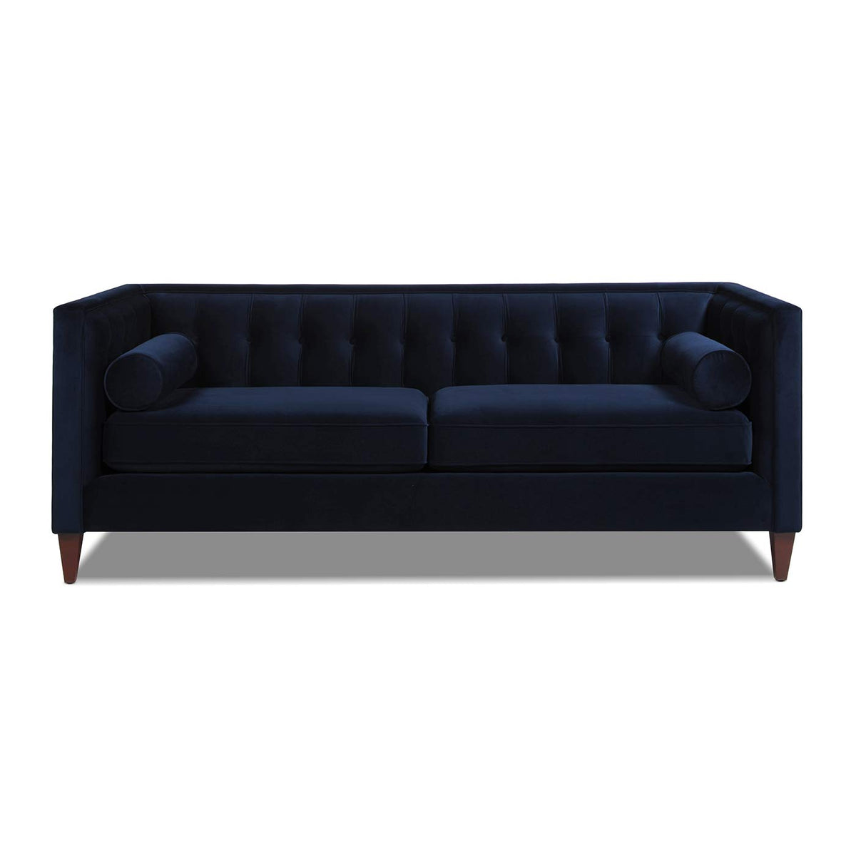 Dark Navy Blue Performance Velvet Tufted Sofa Q50070