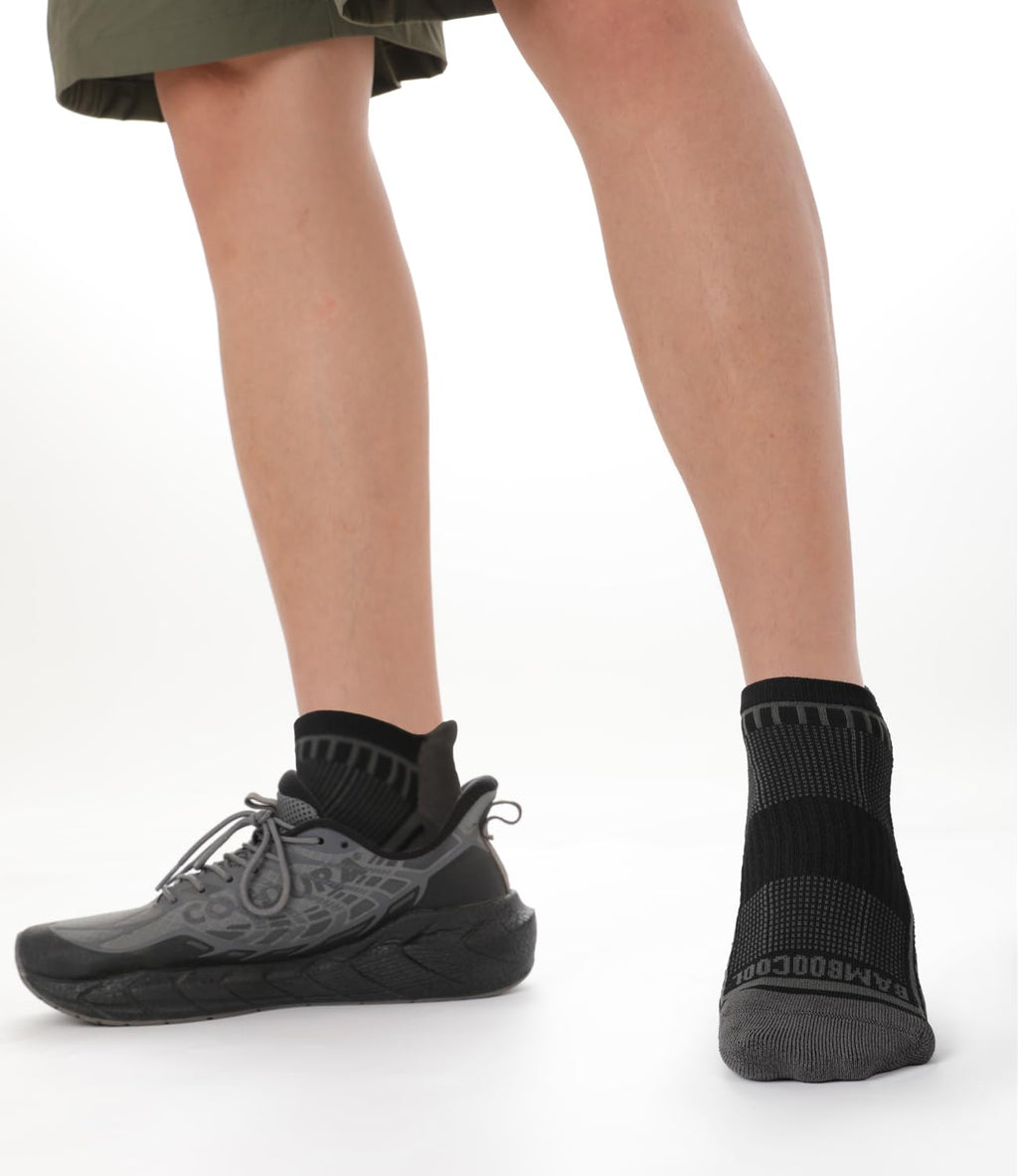 Moisture Wicking Cushioned Athletic Ankle Socks 8 Pack Q27759