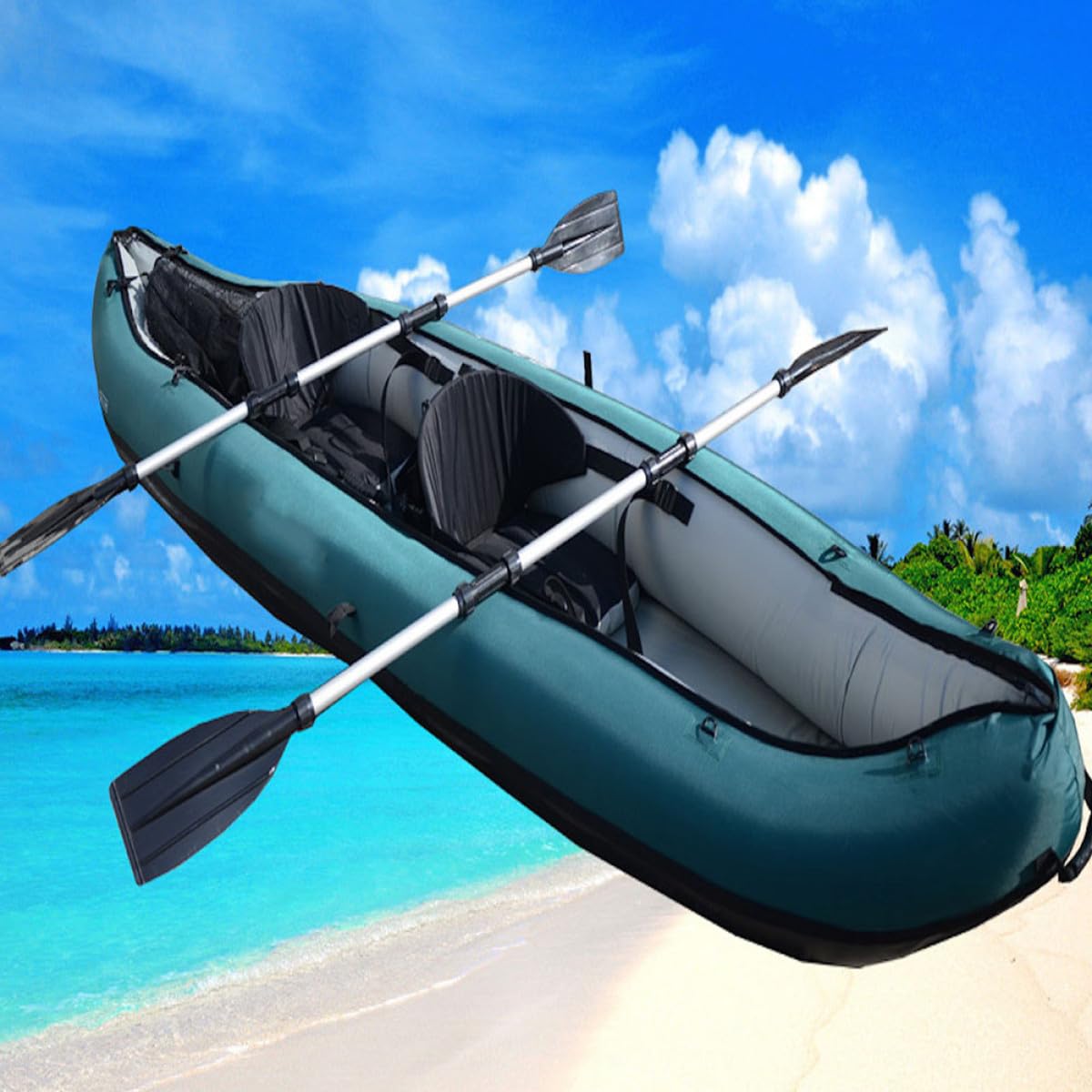 2 Pcs Aluminum Alloy Kayak Paddles W908716
