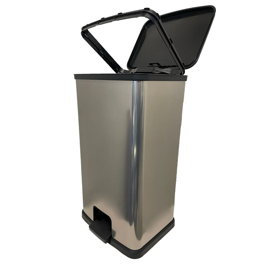 13 Gal Stainless Silver Step Trash Can G509