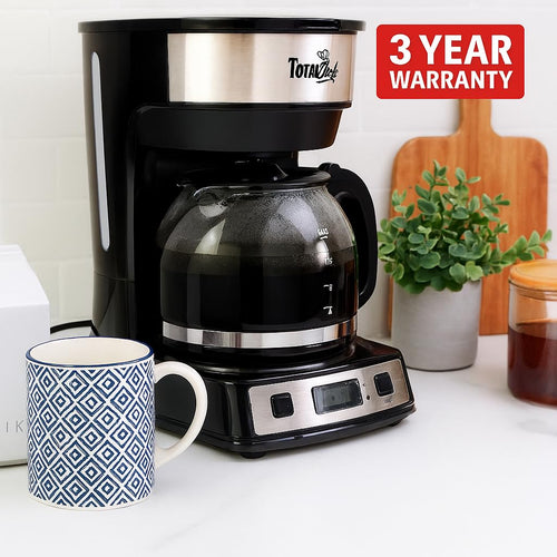 12-Cup Programmable Drip Coffee Maker with Glass Pot V82956