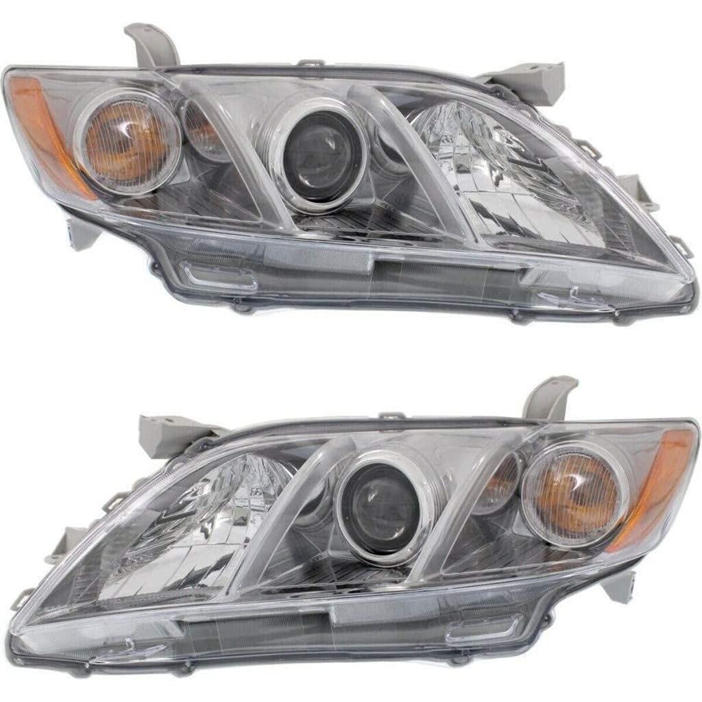 Toyota Camry Headlight Assembly Pair Driver and Passenger Side T30051