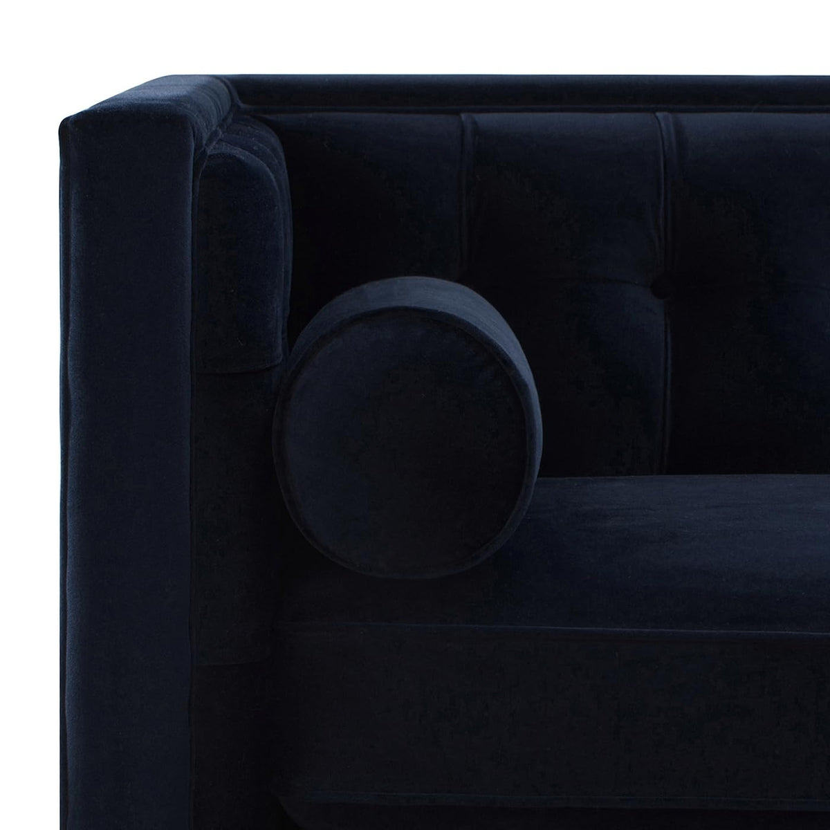 Dark Navy Blue Performance Velvet Tufted Sofa Q50070
