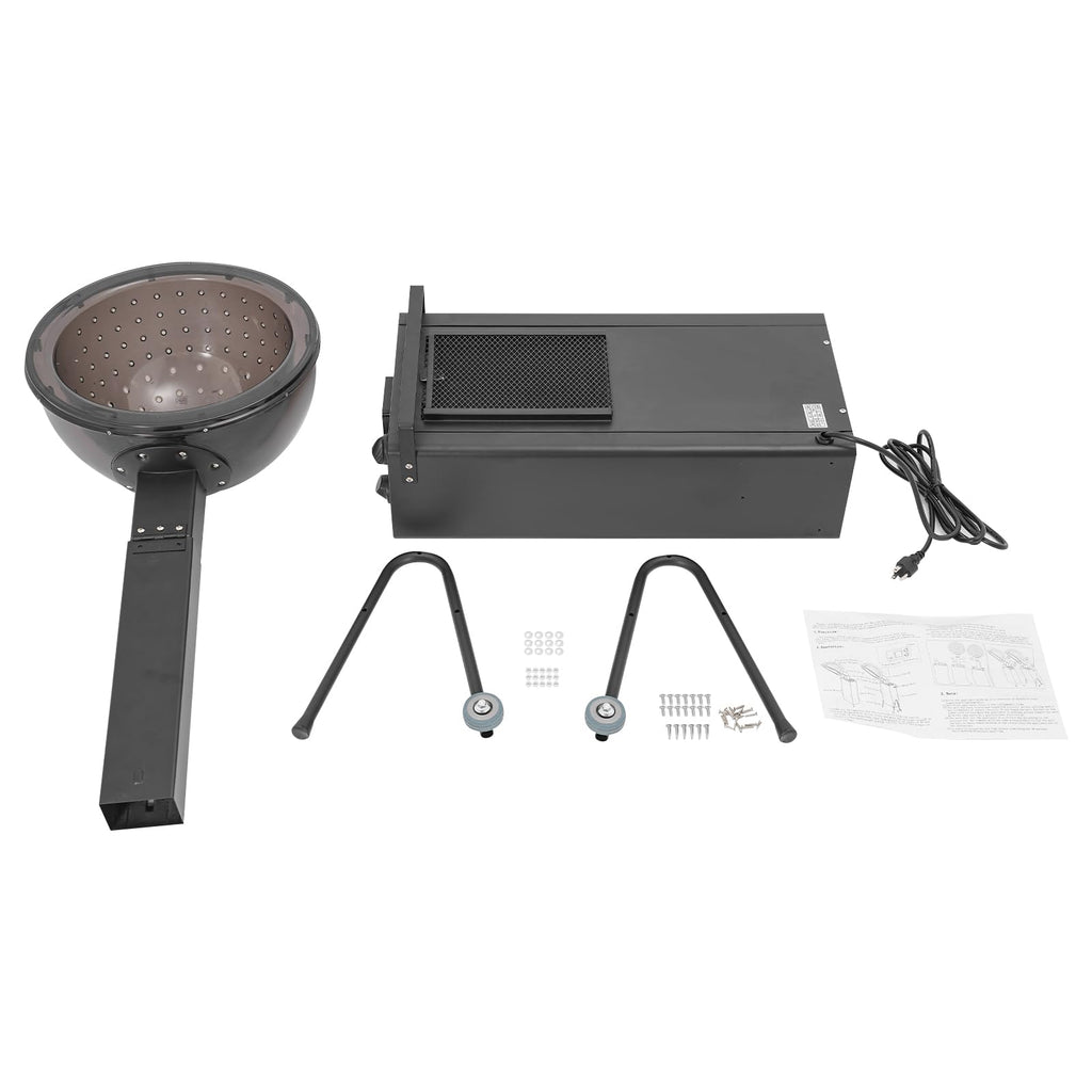 Black 1200w Hooded Hair Dryer with Timer X225874