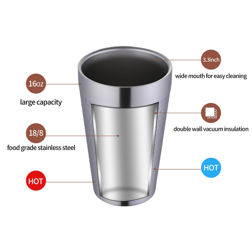 16oz Double Layer Stainless Steel Cup U879