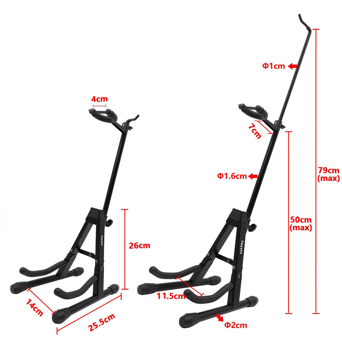 Adjustable Portable Folding Metal Violin Stand S53023