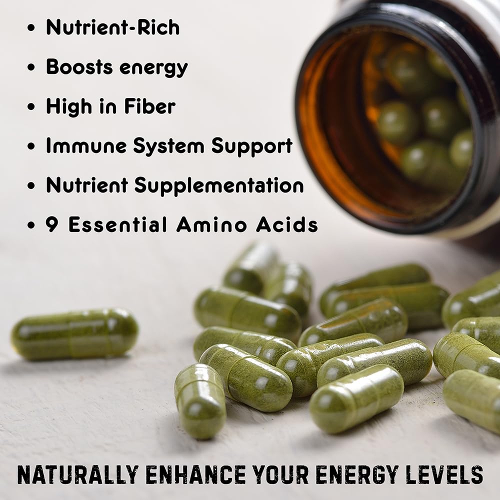 Organic Moringa Capsules 120 Capsules 1000mg Non GMO Gluten Free Y140596