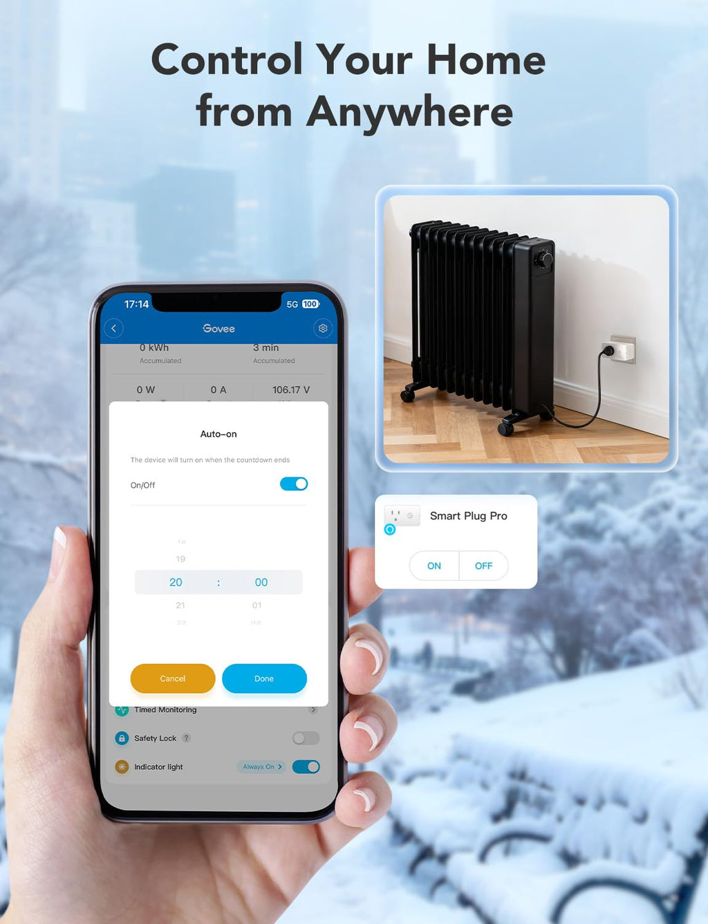 Smart Plug with Energy Monitoring, 1 Pack D86417