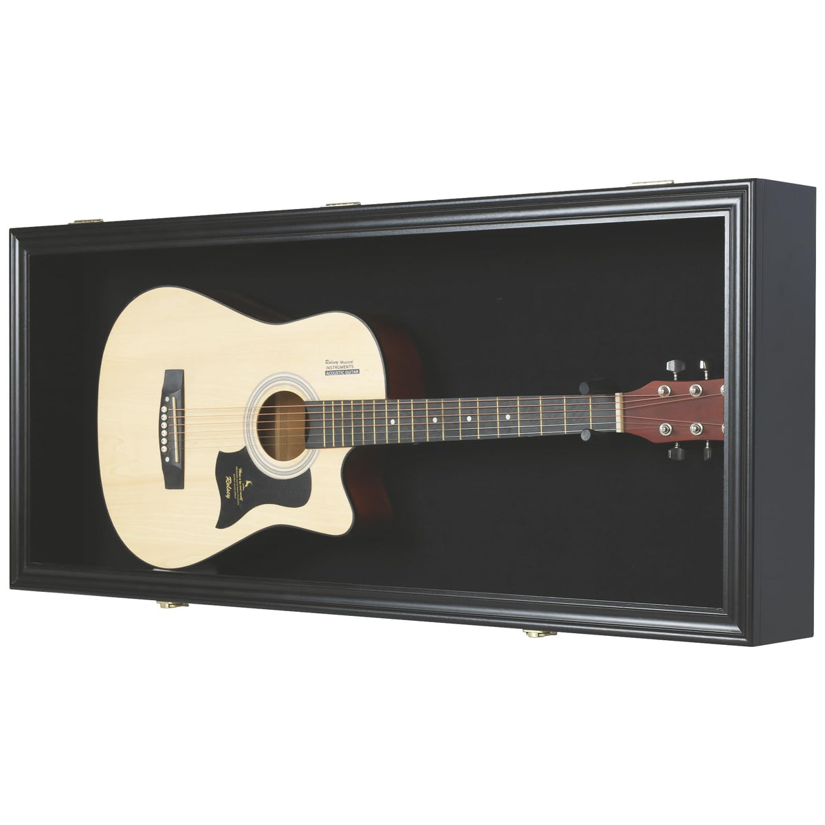 42" Electric Guitar Display Case Cabinet Shadow Box with Lock F970431