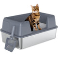 XL Stainless Steel Cat Litter Box Z162