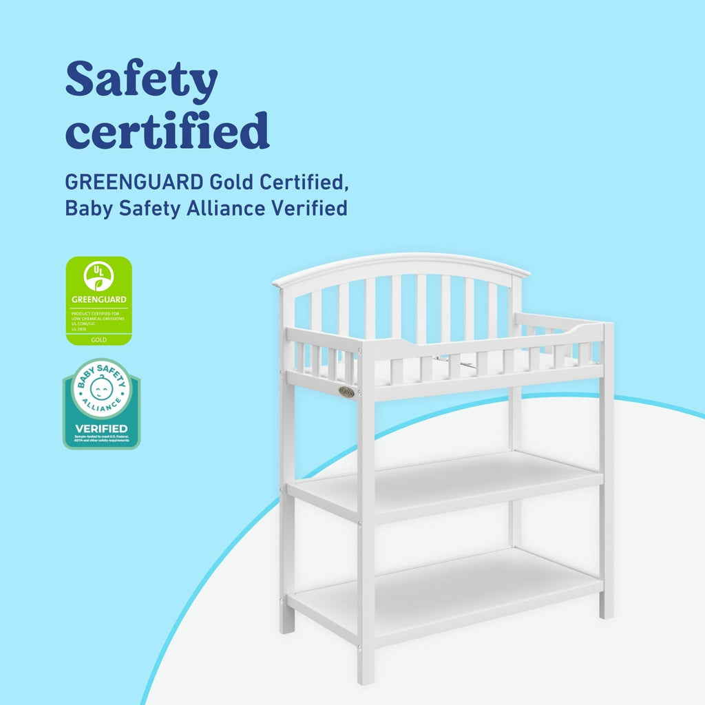 White Changing Table with Changing Pad D293