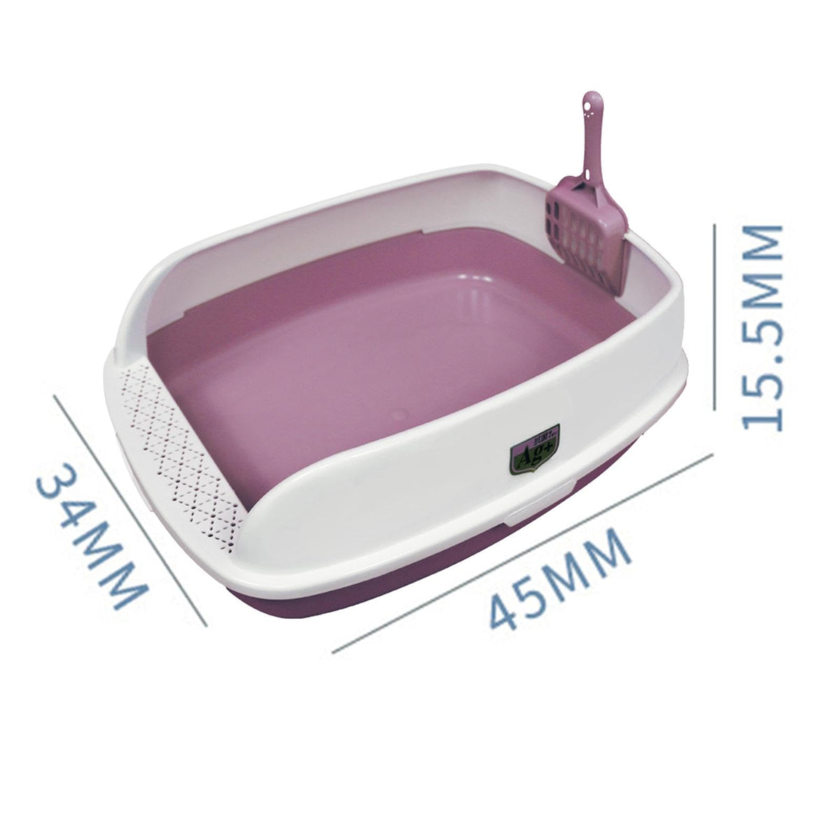 Pink Semi Enclosed Cat Litter Box F180