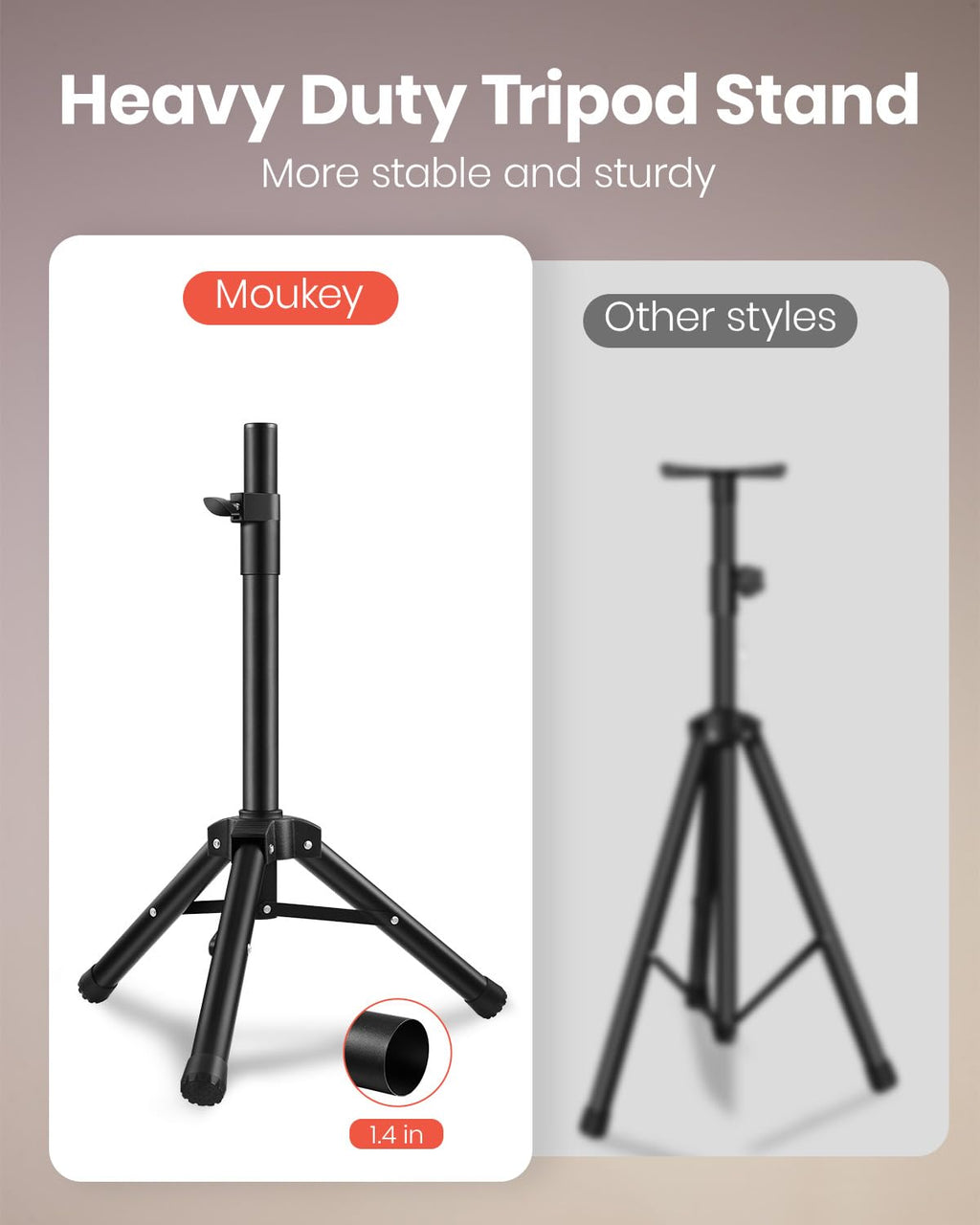 8 Inch Rechargeable PA Speakers with Tripod Stands P596022