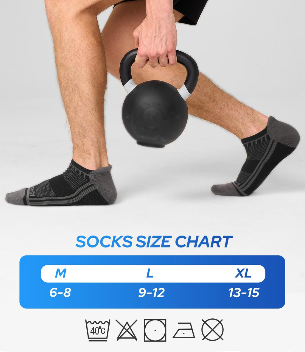 Moisture Wicking Cushioned Athletic Ankle Socks 8 Pack Q27759