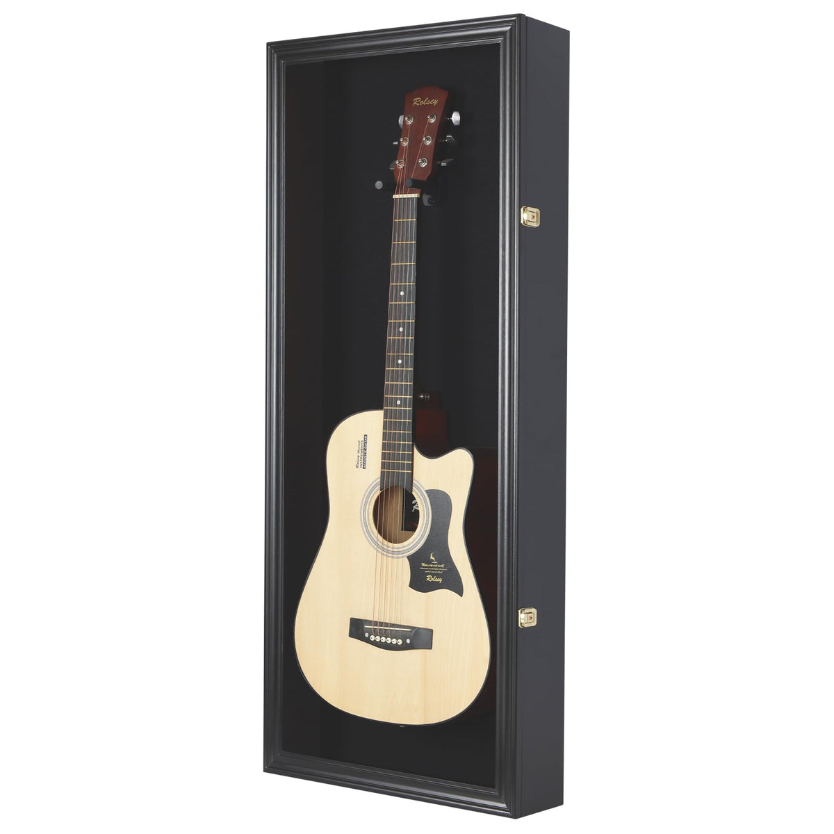 42" Electric Guitar Display Case Cabinet Shadow Box with Lock F970431