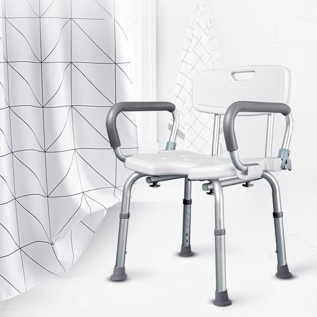 Padded Shower Chair with Arms and Back W295