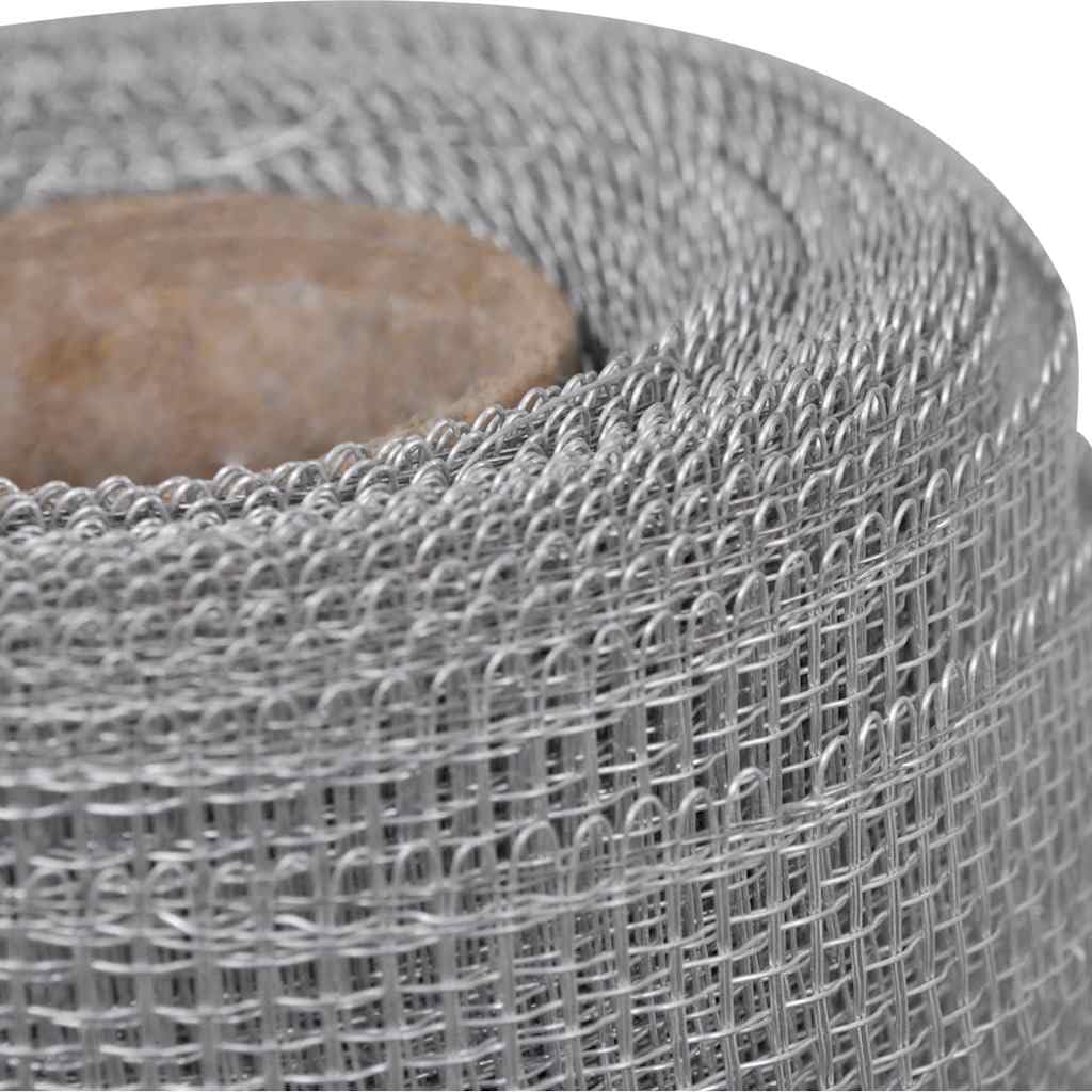 Aluminum Window Screen Roll 39.4x196.9 Inch Silver Mesh Q650