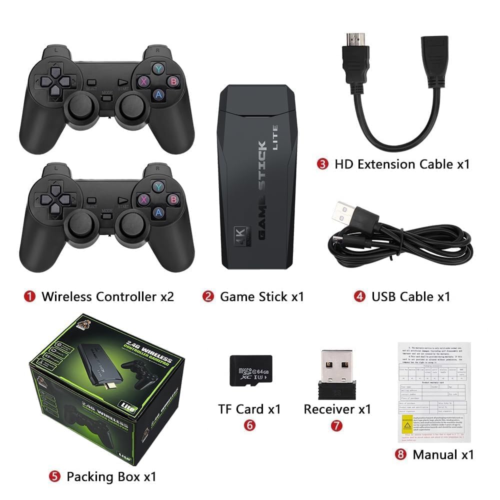 2027 Retro Gaming Console, 20,748+ Retro Game Stick, 27 Emulators C54903