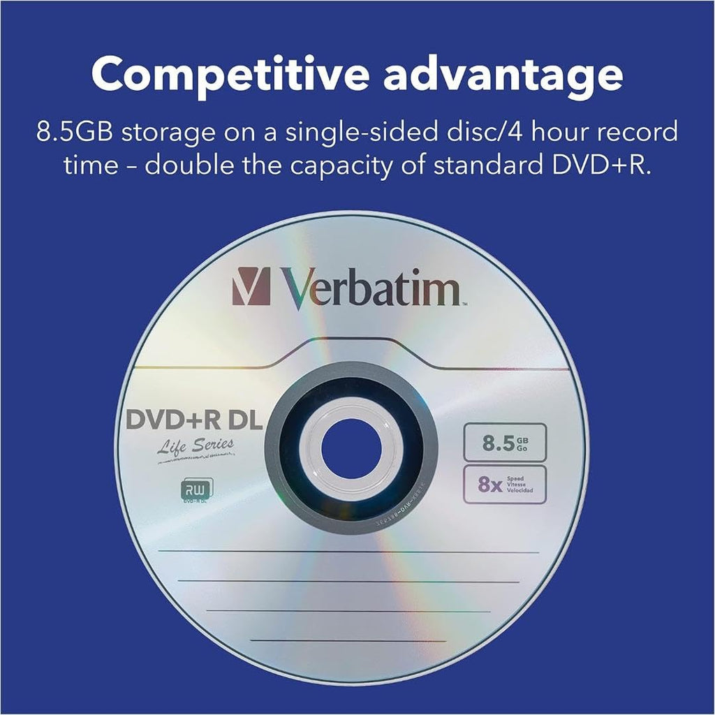 DVD+R DL 8.5GB 8X Hub Printable Discs 50 Pack Z353072