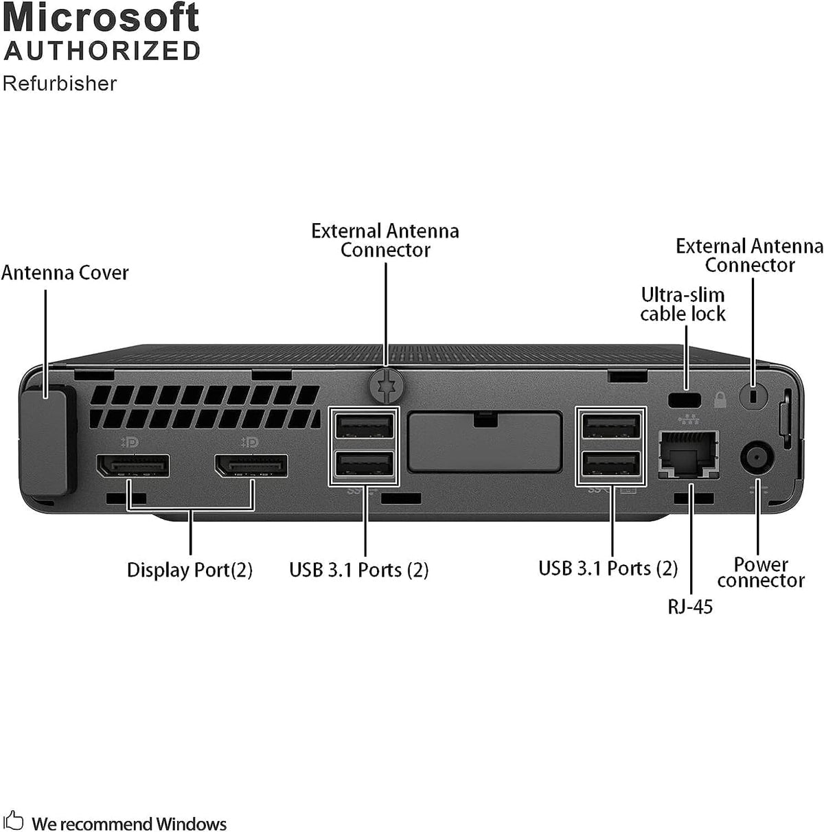 Mini Desktop PC, Intel Core i5-8500, 16 GB RAM, 512 GB SSD S33177
