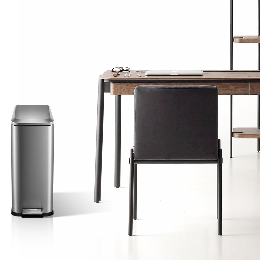 50L Slim Stainless Steel Kitchen Trash Can O678