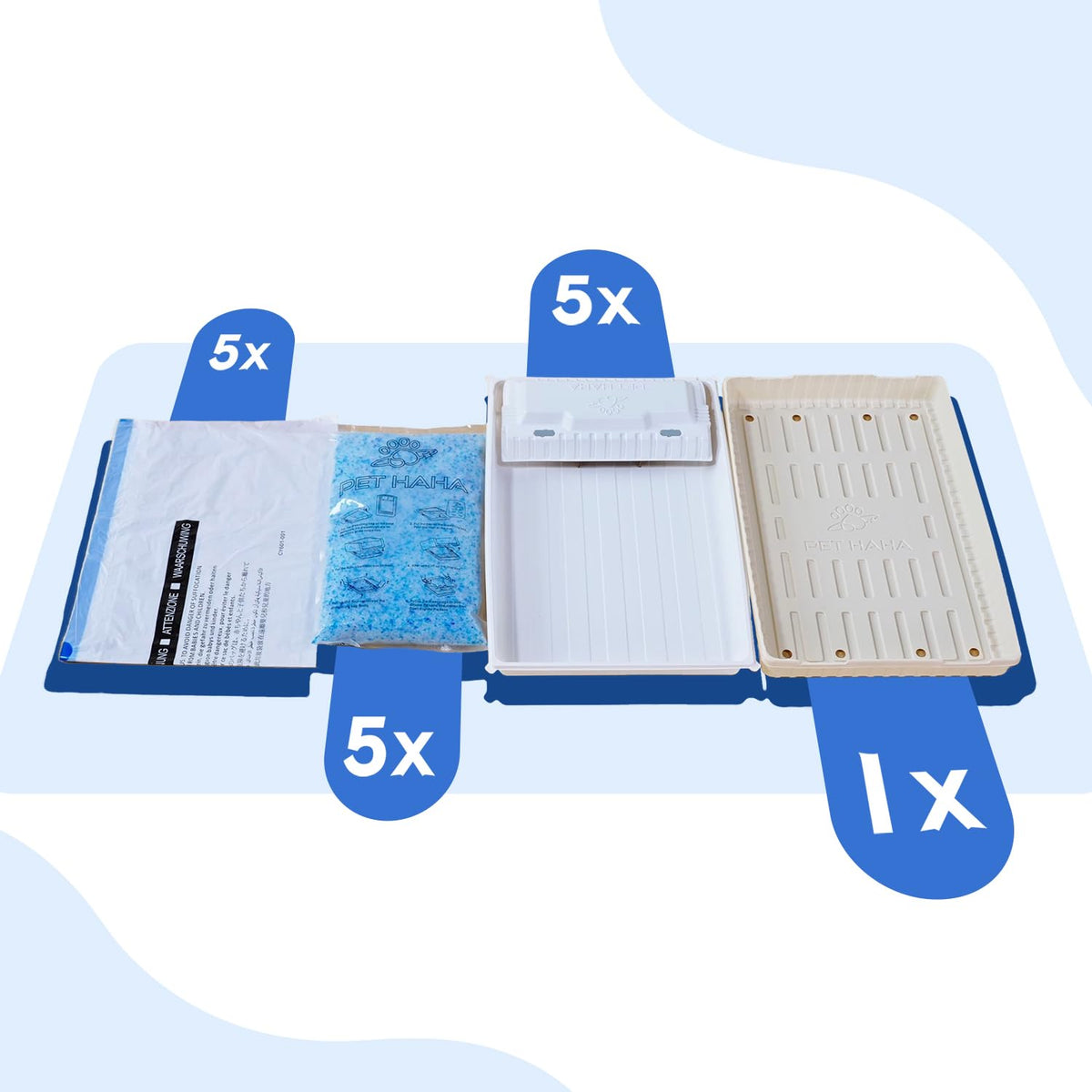 Cat Litter & Disposable Litter Trays 5 Sets F89101
