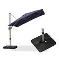 Navy Blue Cantilever Umbrella with Base O657