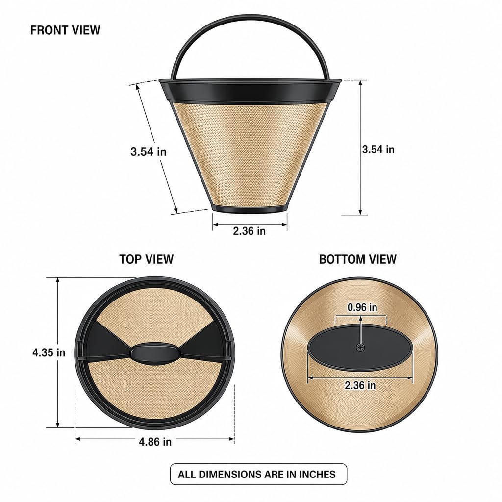 Reusable #4 Conical Coffee Filter W970806