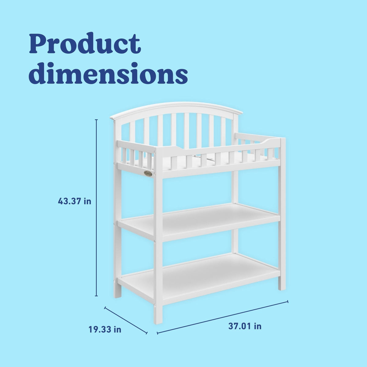 White Changing Table with Changing Pad D293