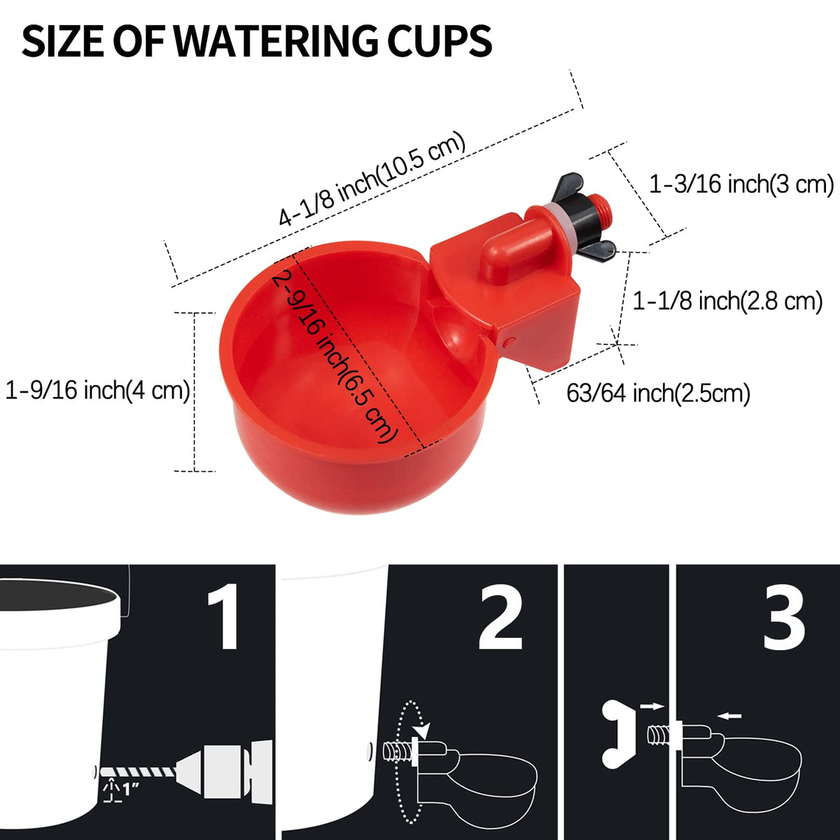 Automatic Poultry Waterer Kit 5 Gallon 12 Pack K454