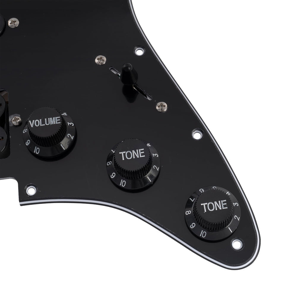 Black Pre-wired HSS Pickguard Set Q831