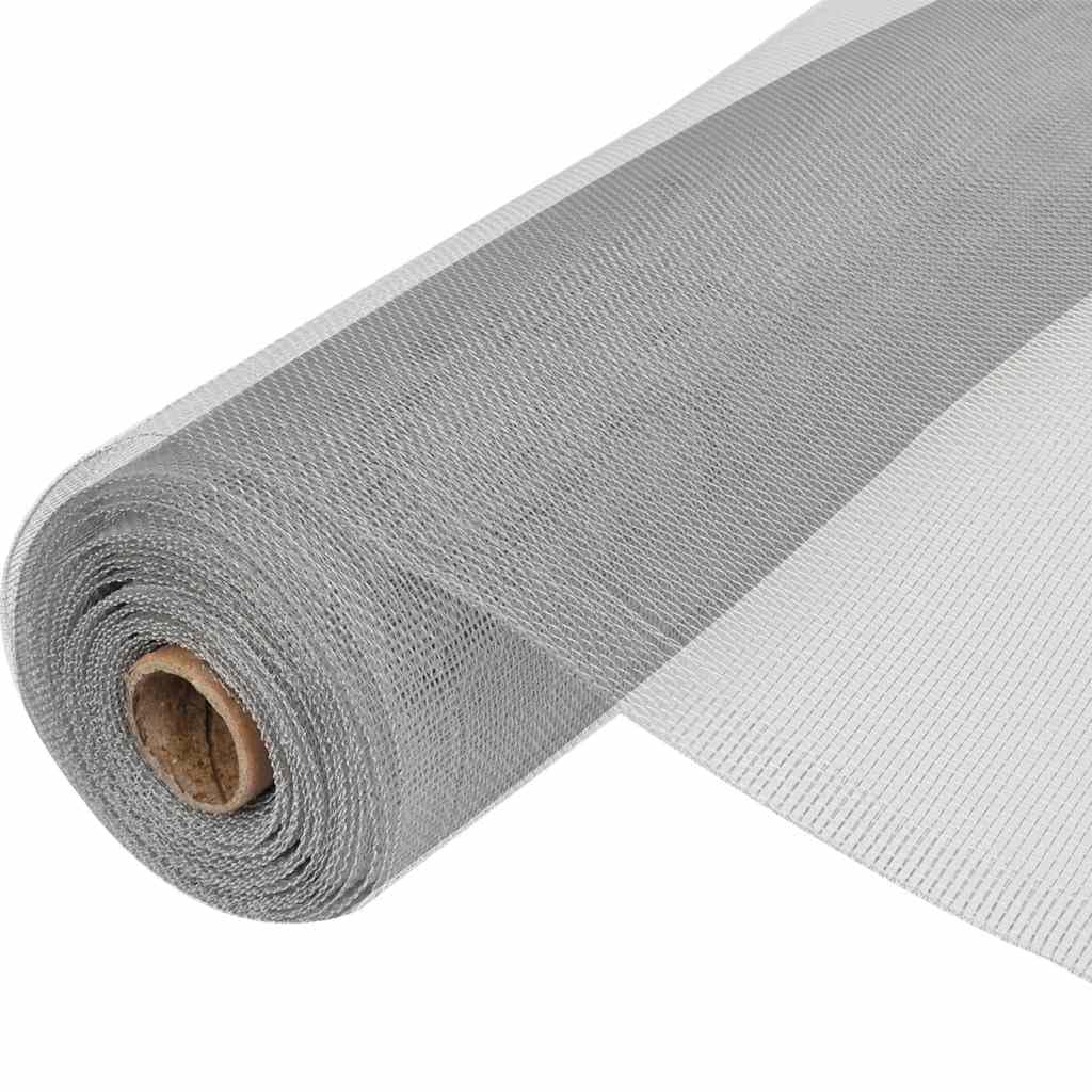 Aluminum Window Screen Roll 39.4x196.9 Inch Silver Mesh Q650