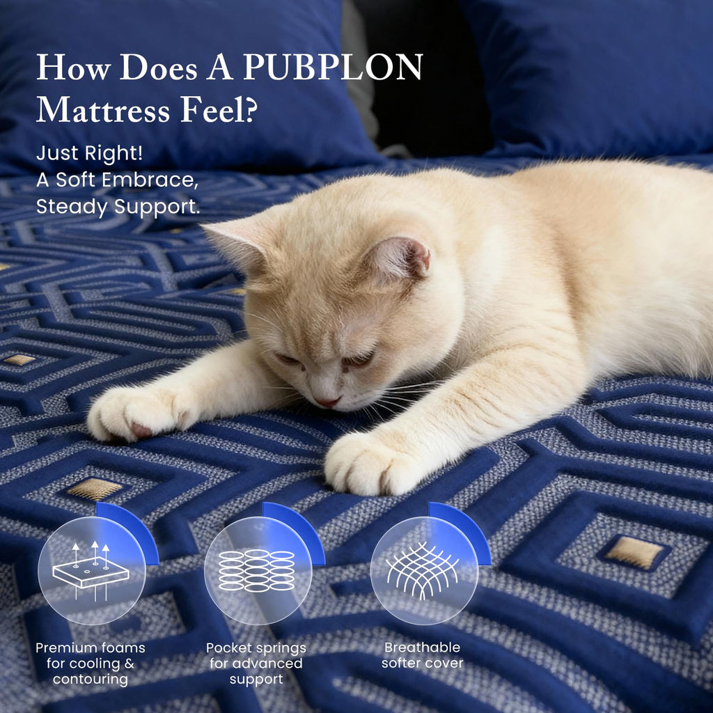 Medium Firm 12 Inch Full Mattress with Gel Memory Foam and Pocket Springs W33930