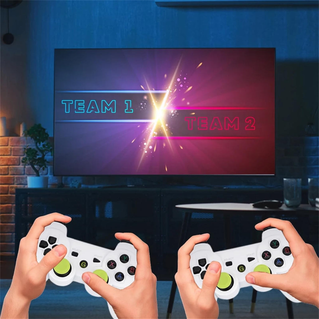 Retro Game Console 4K HD Wireless TV Stick Dual Handle Portable C4827