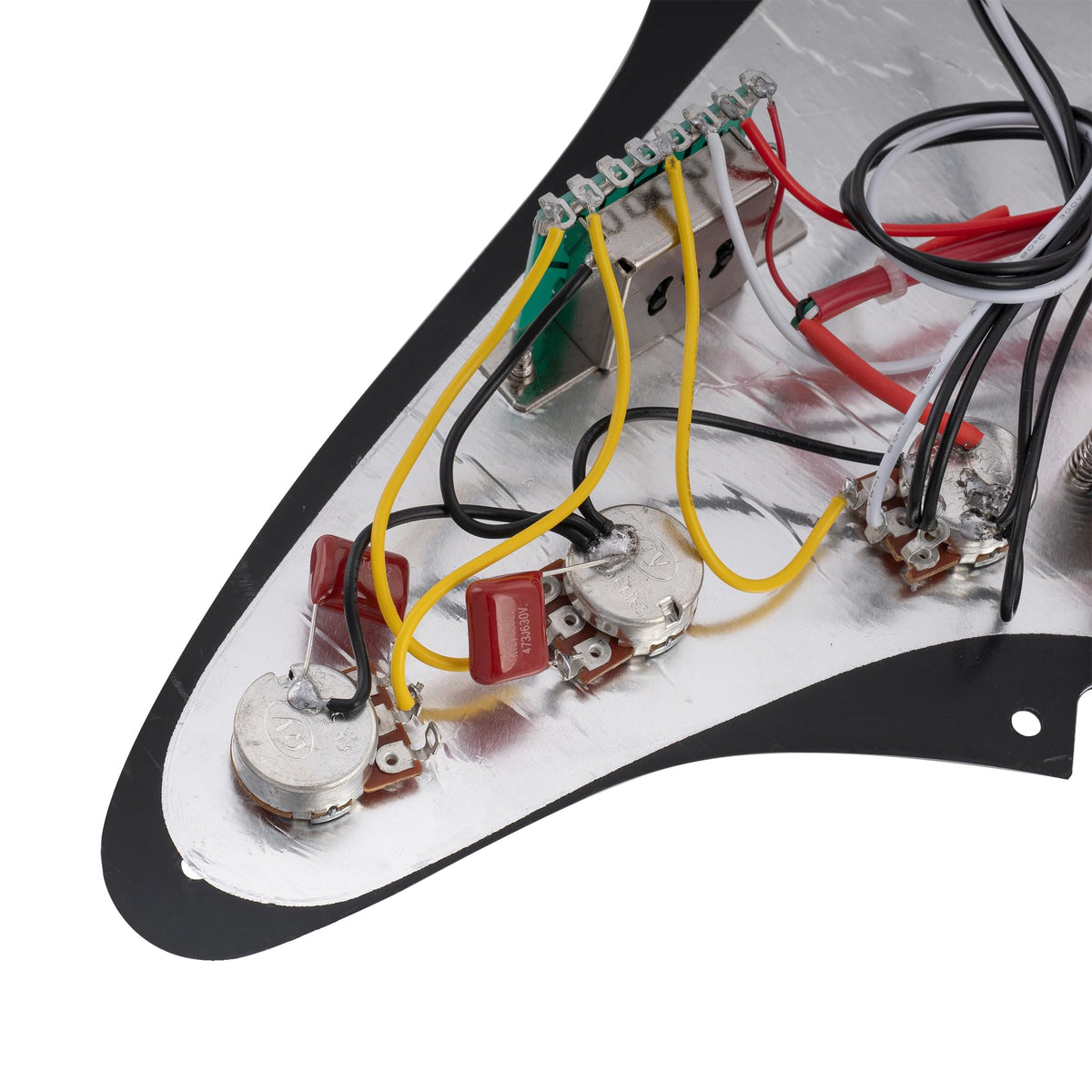 Black Pre-wired HSS Pickguard Set Q831