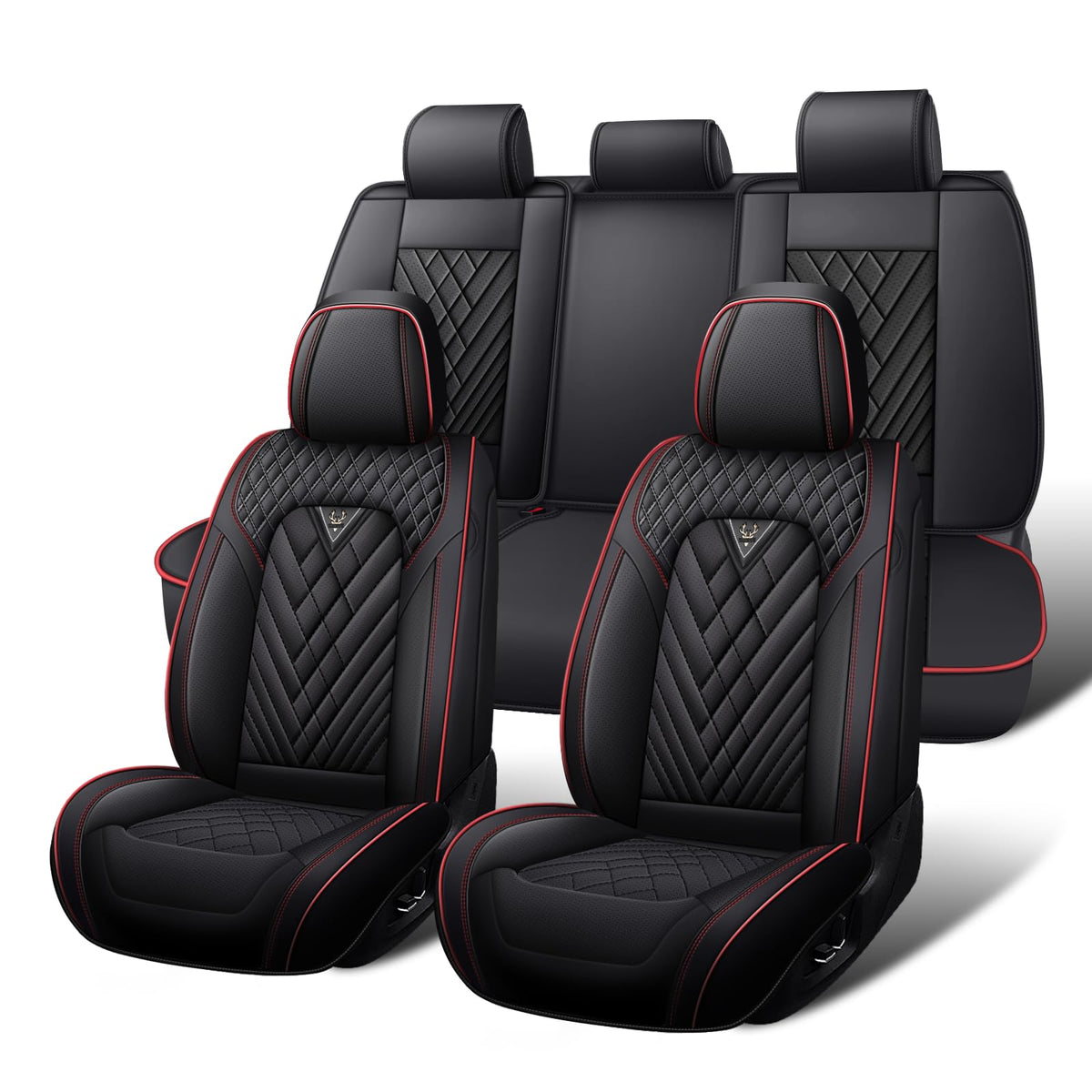 Waterproof Nappa Leather Full Set Car Seat Covers R9349
