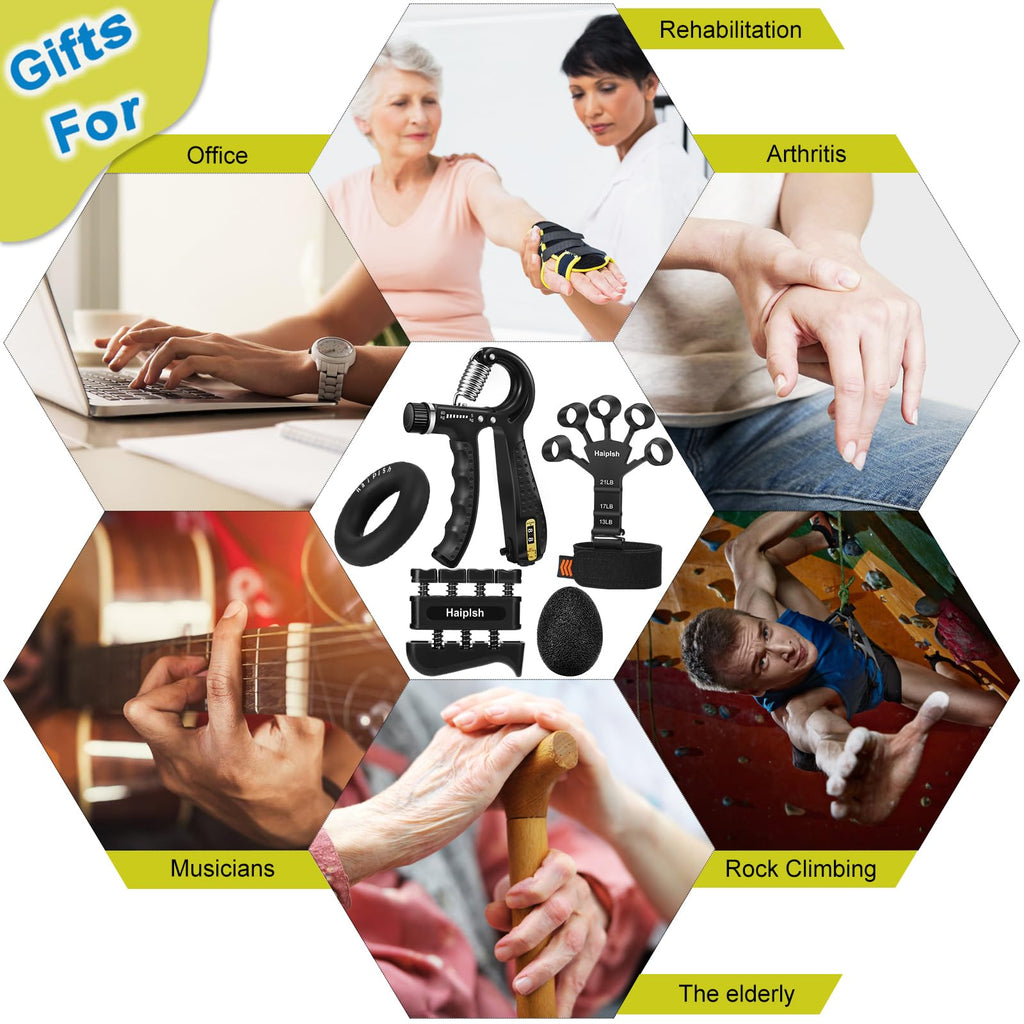 5 Pack Silicone Hand Grip Strengthener Kit H437