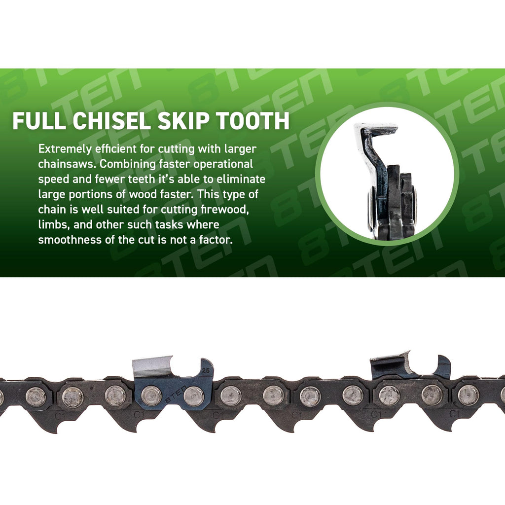 24" Chainsaw Guide Bar & Chain .050 3/8 84DL F62222