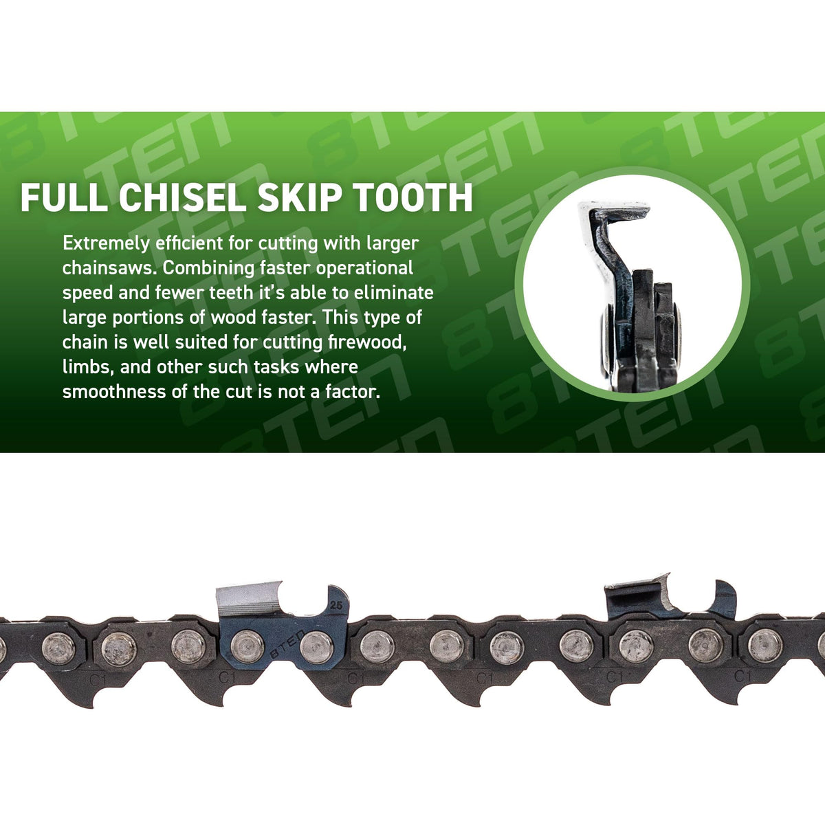 24" Chainsaw Guide Bar & Chain .050 3/8 84DL F62222