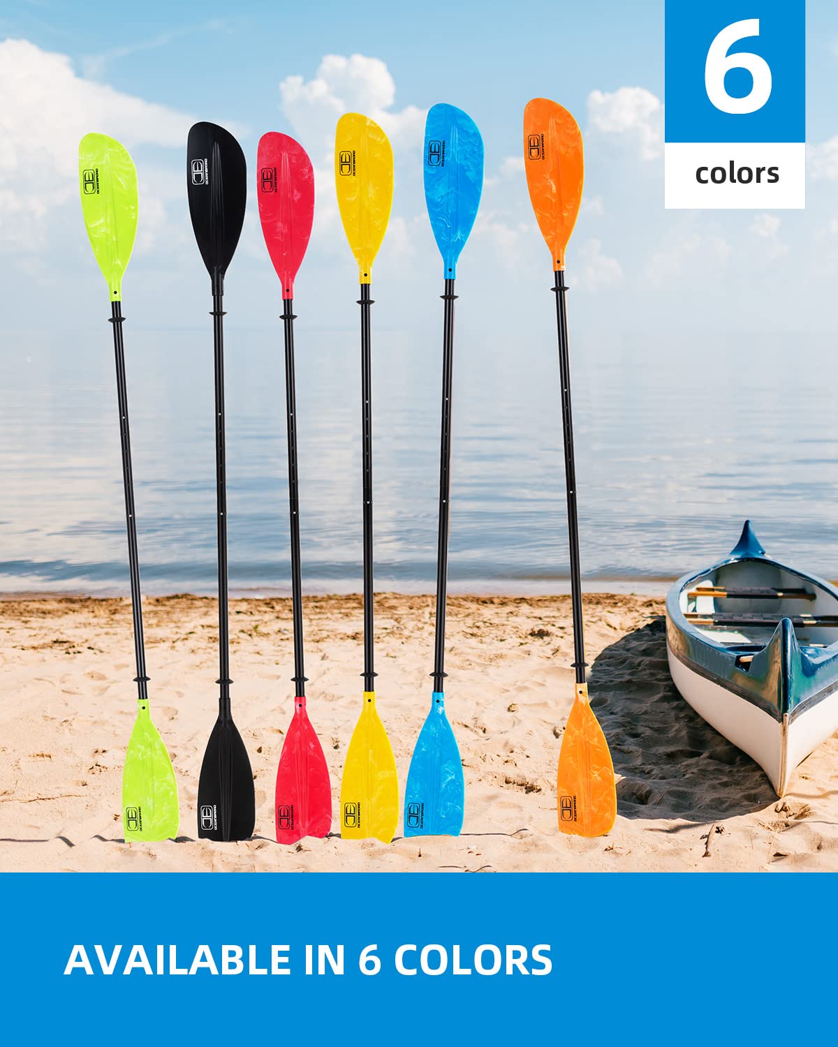 Adjustable Kayak Paddle with Paddle Leash E624939