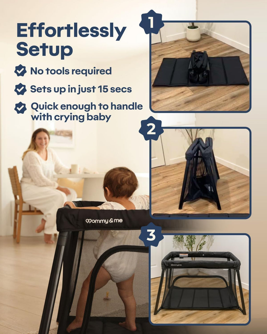 Black Travel Crib I453433
