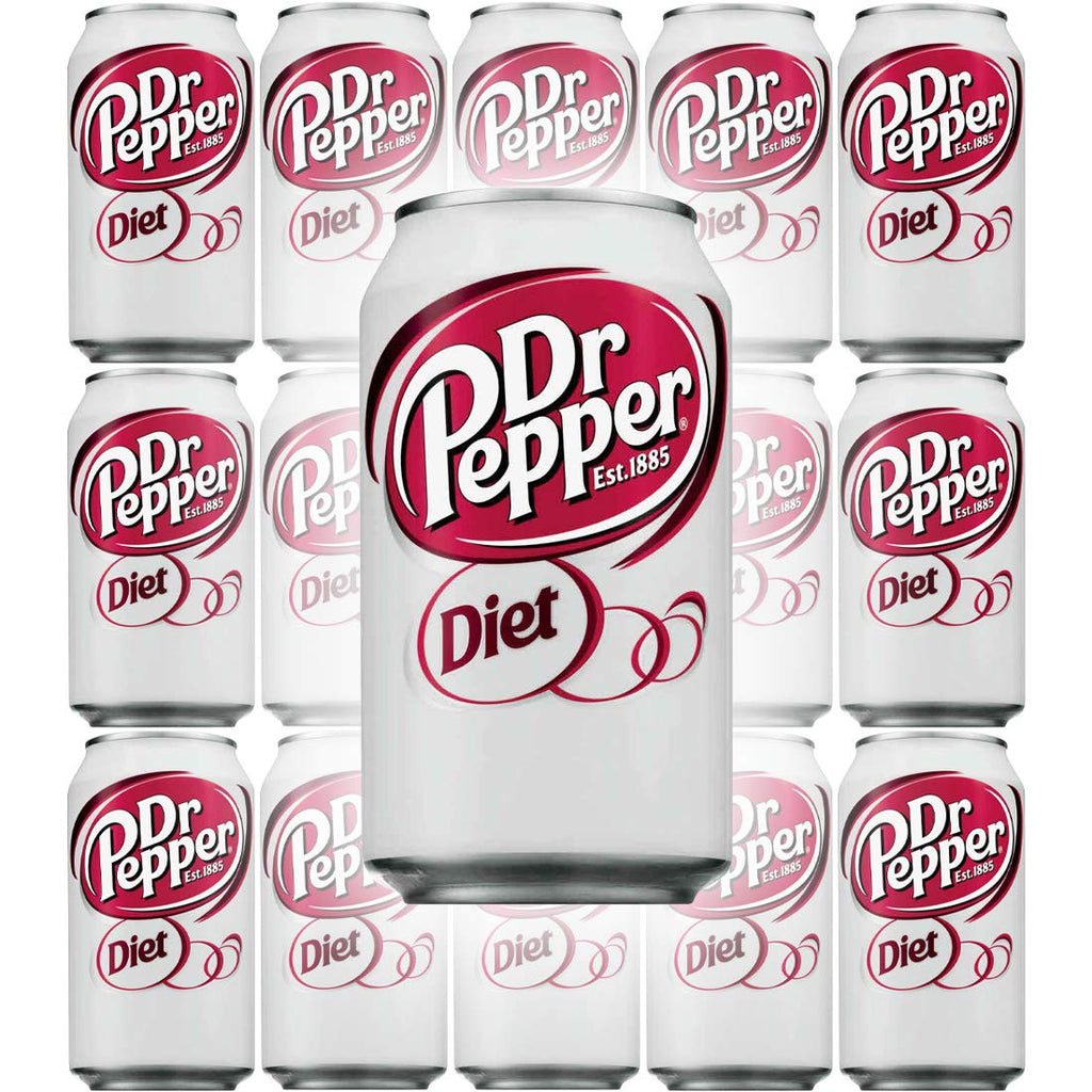 Diet Dr Pepper Soda 12 Fl Oz Cans Pack of 15 O20289