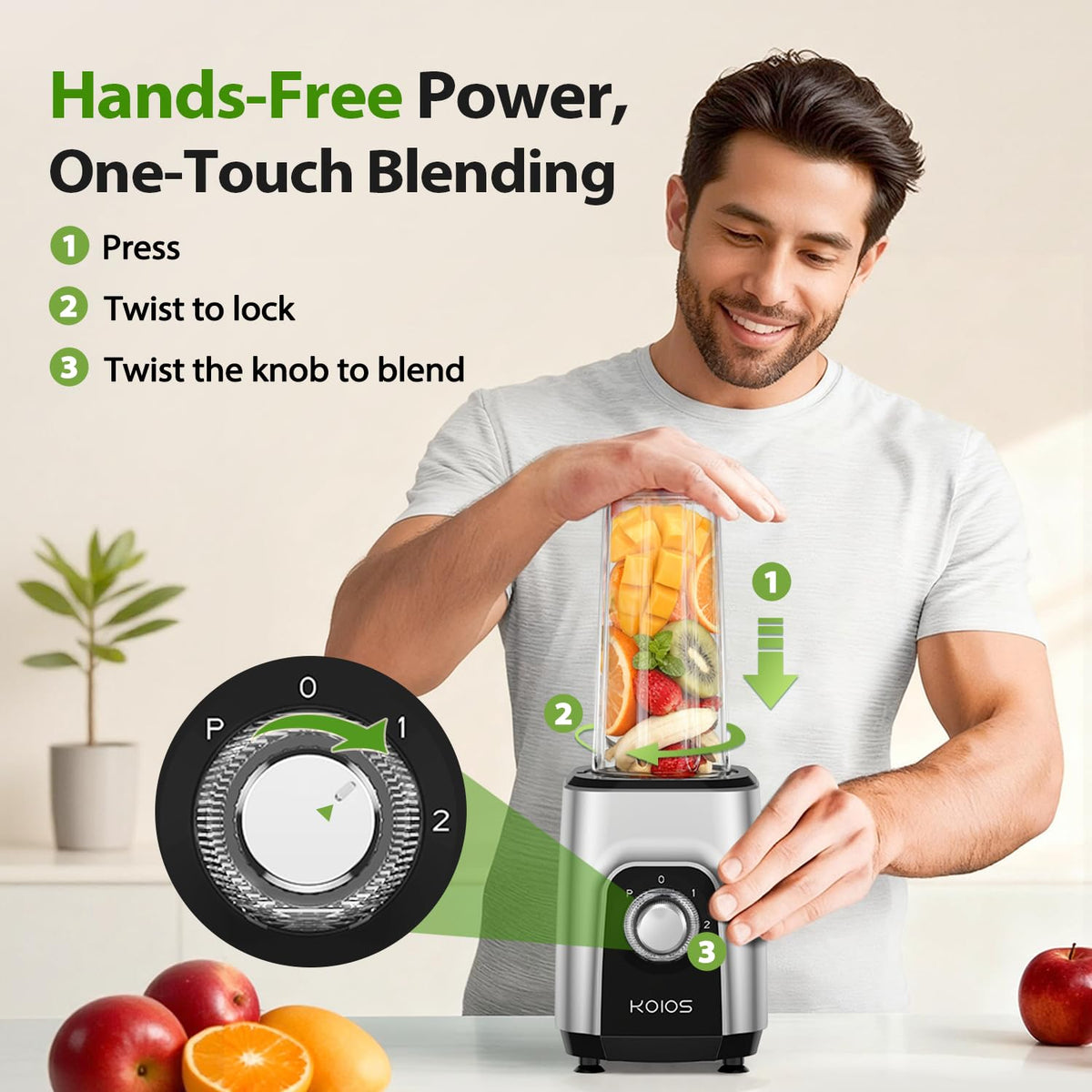 1000W 4 in 1 Blender Food Processor Combo U2637