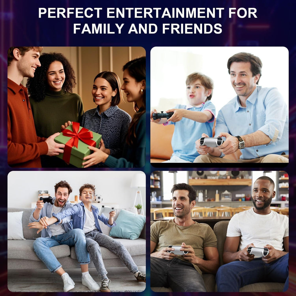 Retro Game Stick Console with 4K HDMI Output, 64GB Memory Card, and 2.4GHz Wireless Controllers B89865