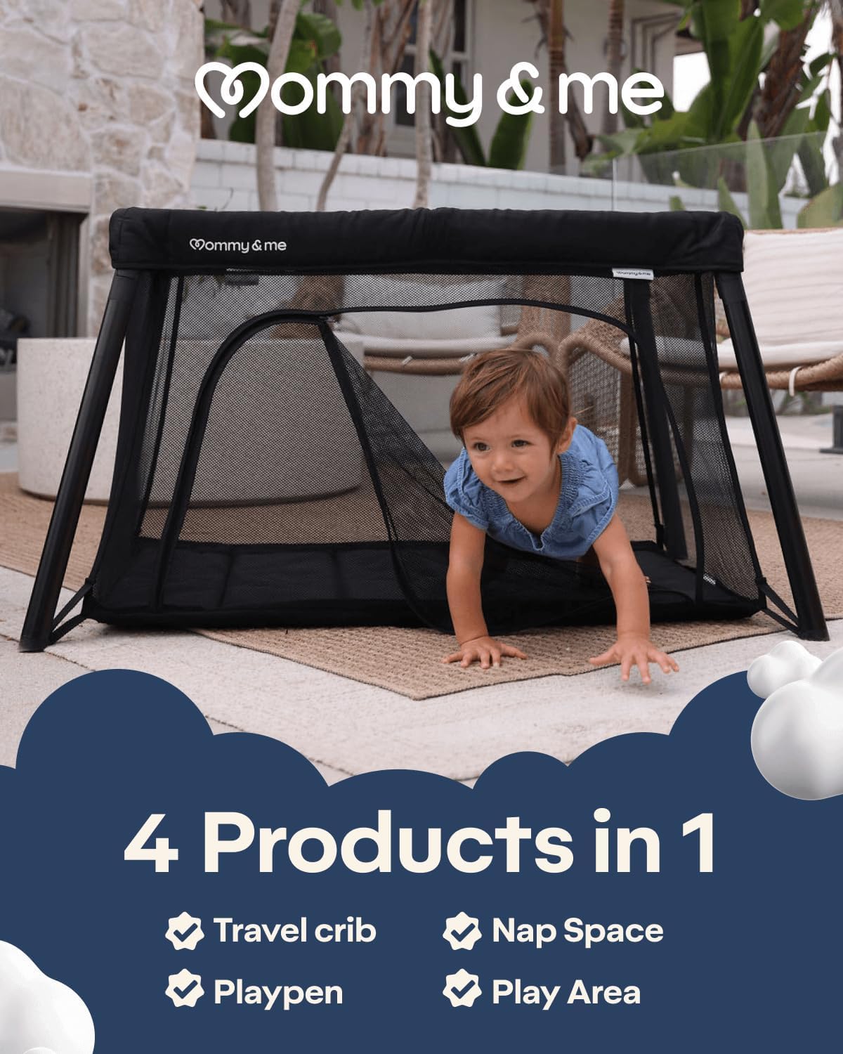 Black Travel Crib I453433